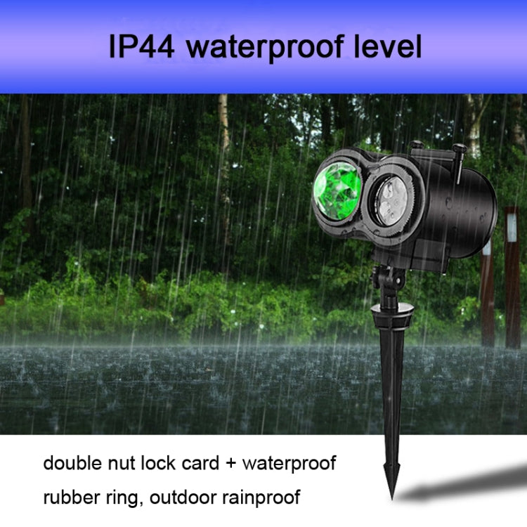 彩卡圖案 9W聖誕投影燈遙控雪花燈