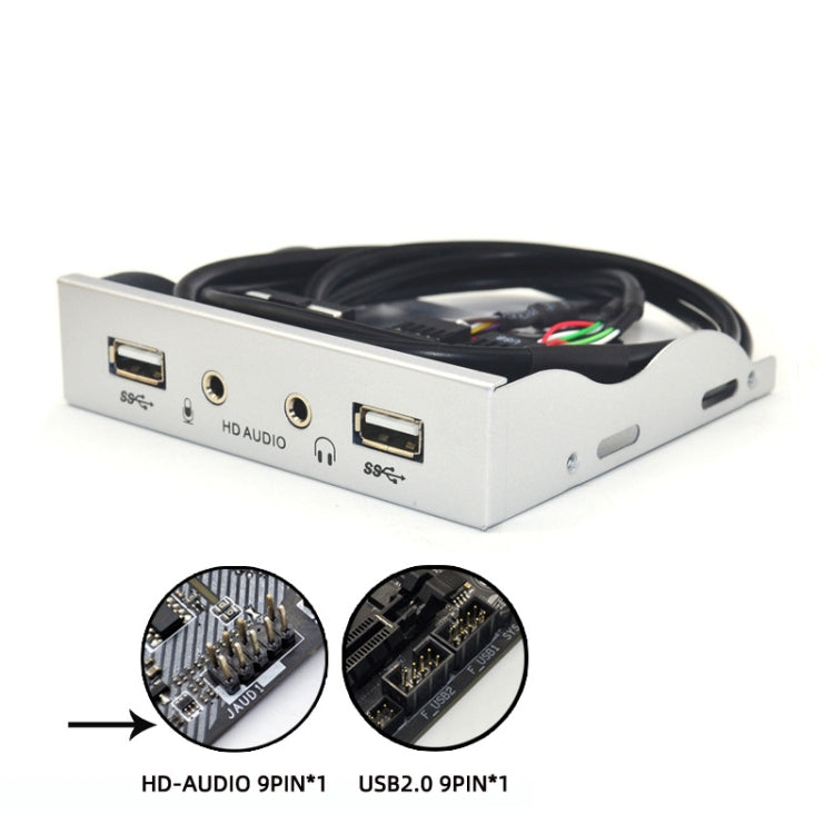 3.5-inch  2 USB 2.0+HD AUDIO Port  軟驅位機箱前置面板