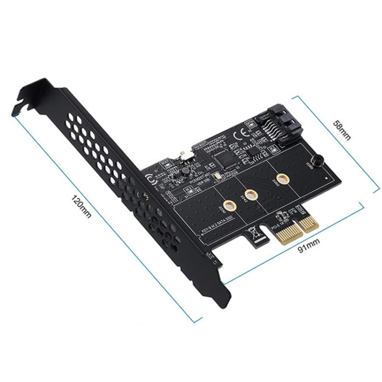 PCI-E轉SATA3.0+M2 NGFF擴展卡6G硬盤轉接卡