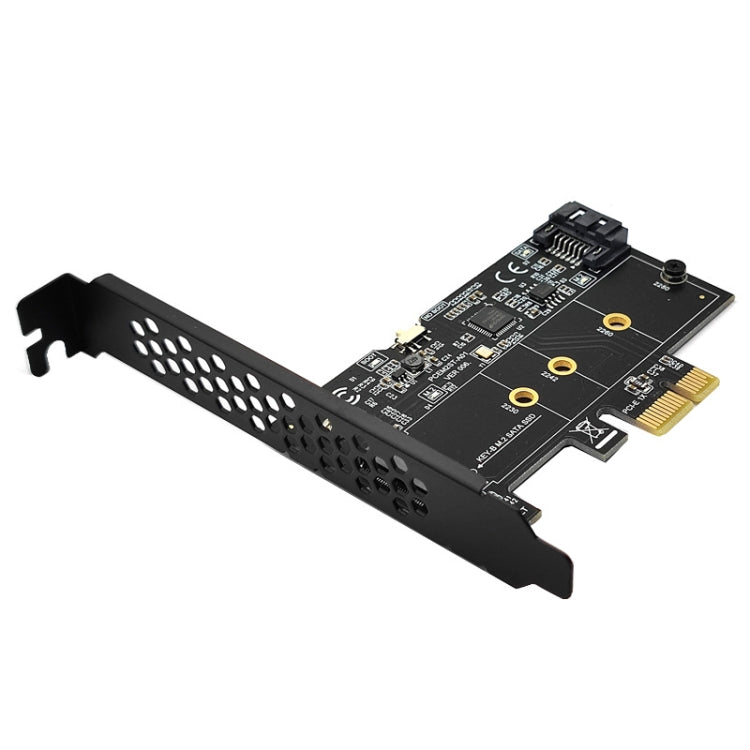 PCI-E轉SATA3.0+M2 NGFF擴展卡6G硬盤轉接卡