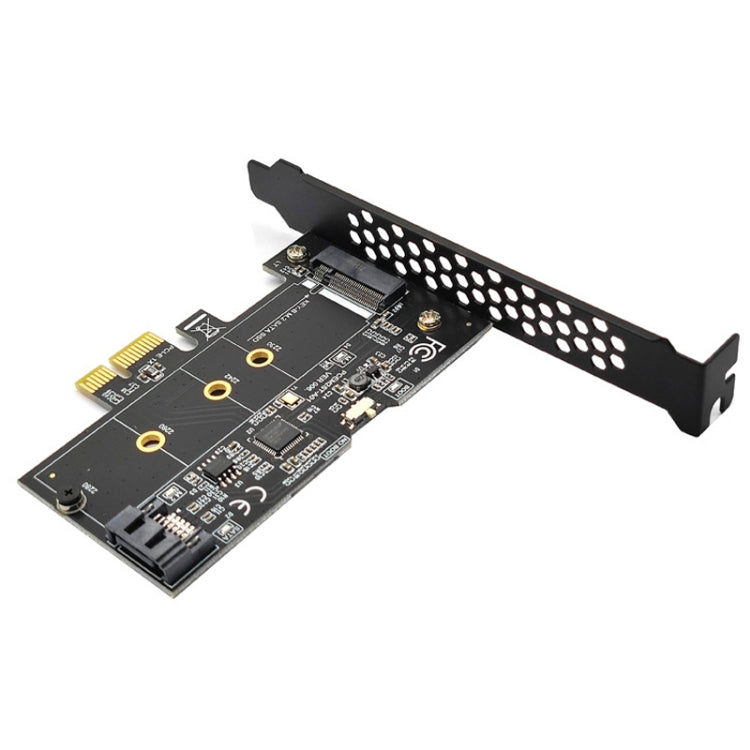 PCI-E轉SATA3.0+M2 NGFF擴展卡6G硬盤轉接卡