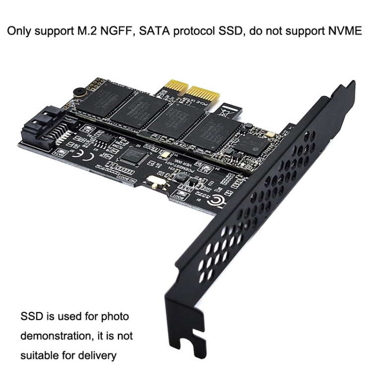 PCI-E轉SATA3.0+M2 NGFF擴展卡6G硬盤轉接卡