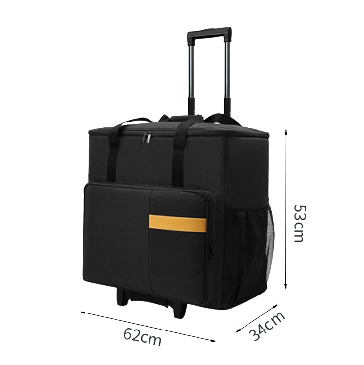 必優美 電腦主機可拆卸拉杆抗震防水收納包 帶輪子