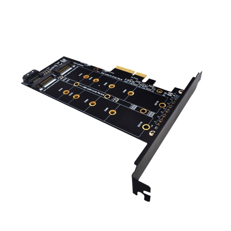 PCI-E 4X轉M.2 Key M+B雙接口轉接卡M.2 NVMe SSD NGFF轉接卡