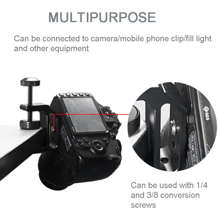 BEXIN WN-38 桌面固定C型夾單反相機雲台大力夾攝影拍照補光直播支架夾