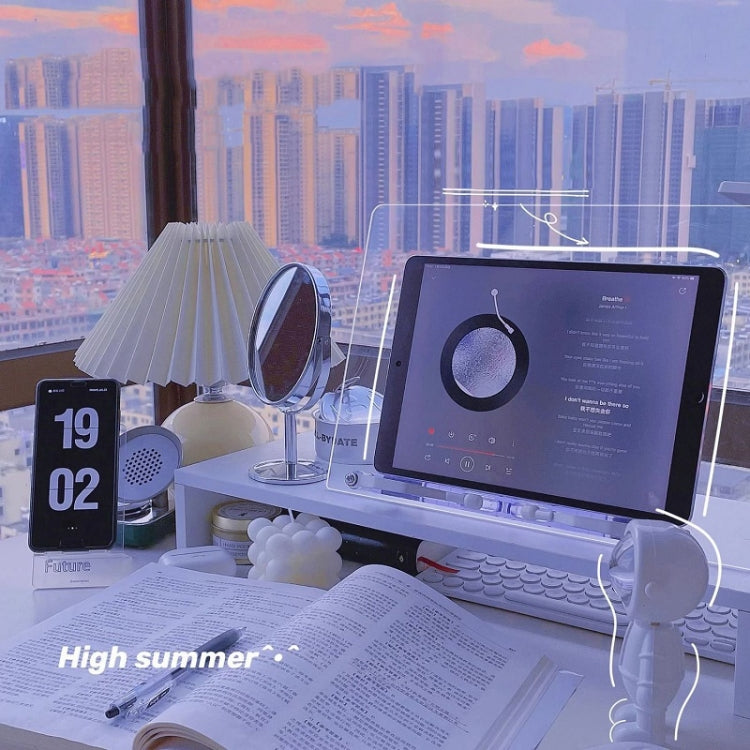 學生桌面讀書架 透明亞克力平板電腦支架