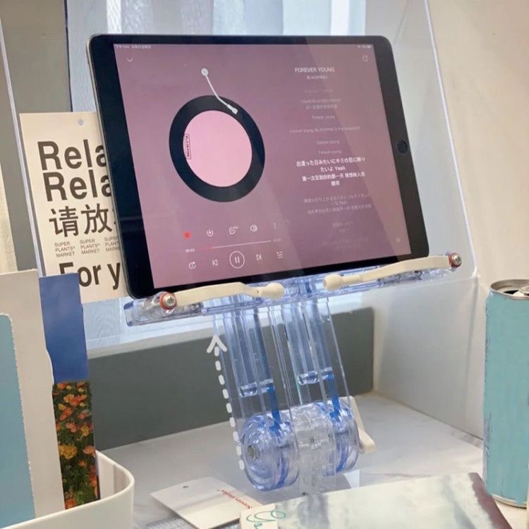 學生桌面讀書架 透明亞克力平板電腦支架