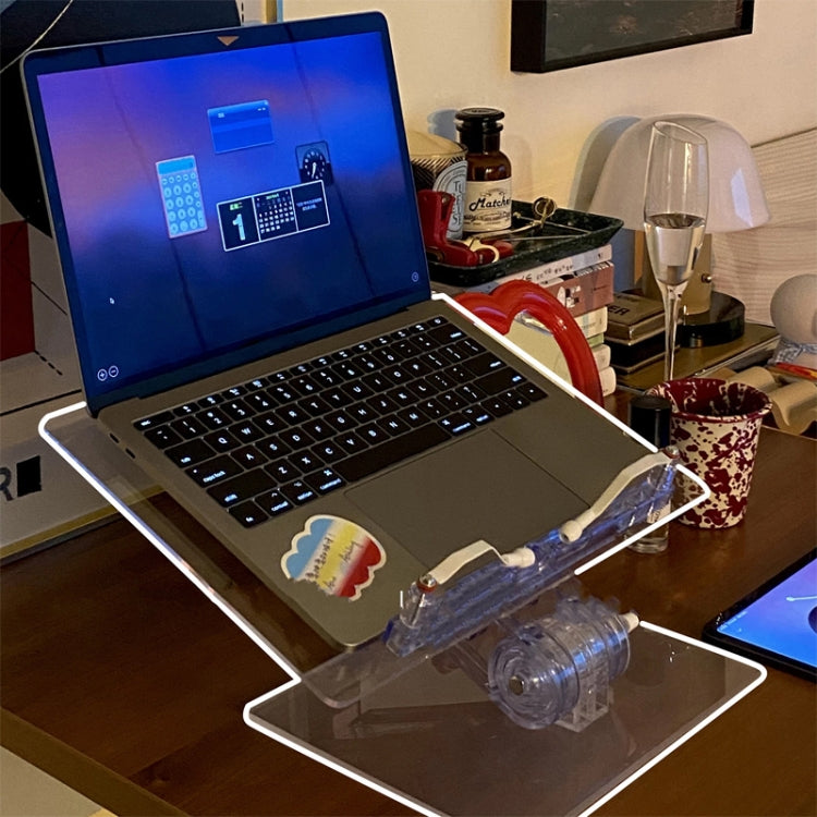 學生桌面讀書架 透明亞克力平板電腦支架