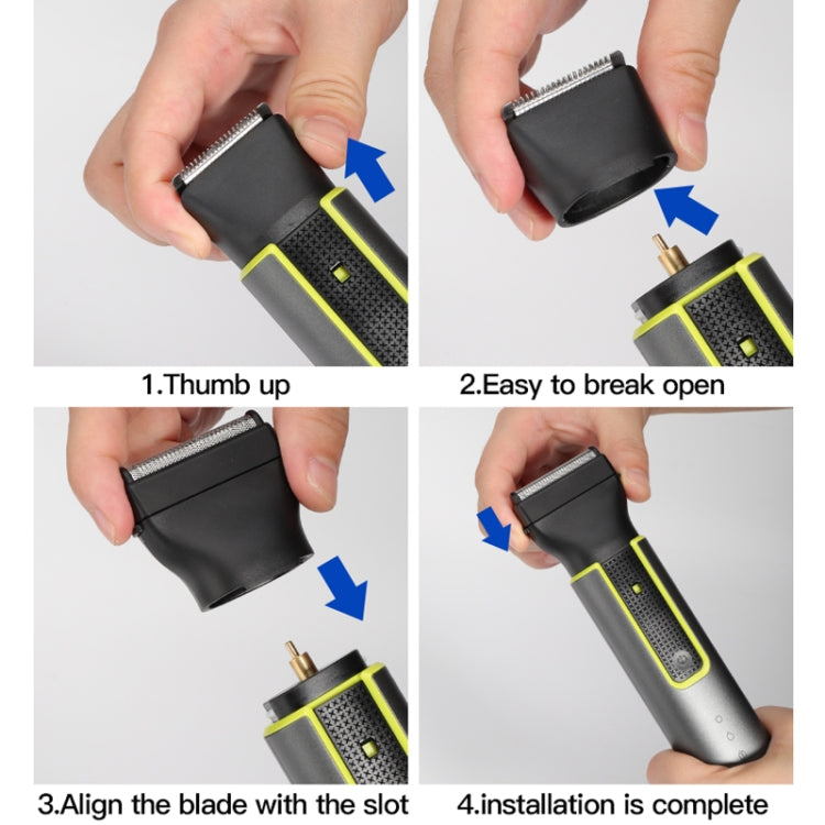 男士多功能理髮器4合1剃鬚刀鼻毛器套裝 USB充電電推剪