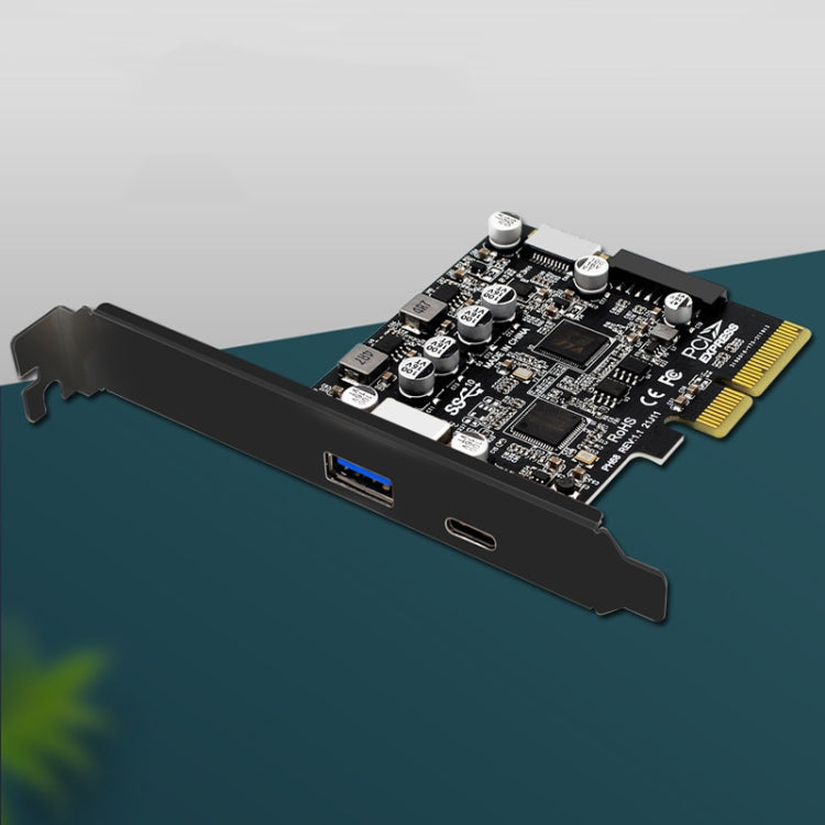 PCIE 3.0 轉 USB 3.2 擴展卡 Type-C 端口前置 Type-E 擴展轉接卡