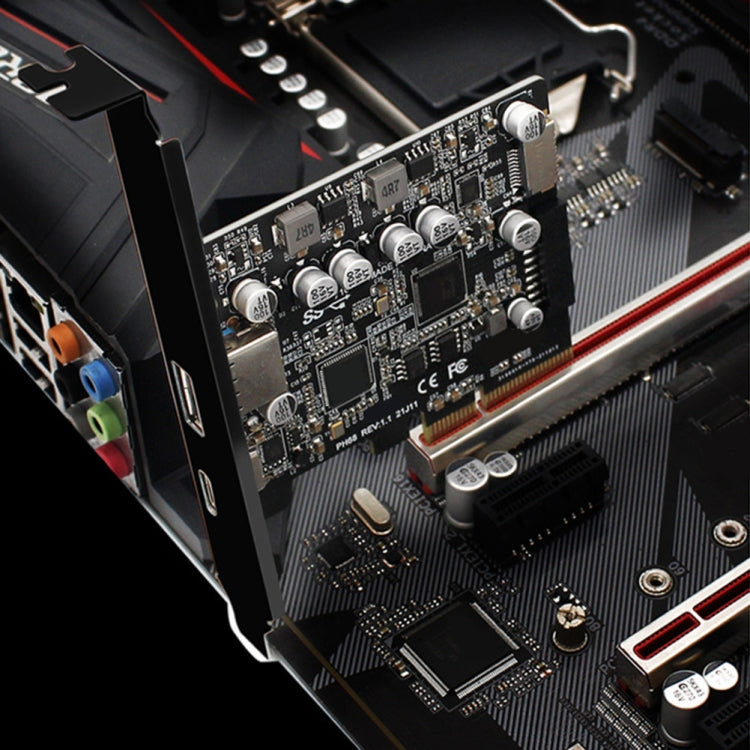 PCIE 3.0 轉 USB 3.2 擴展卡 Type-C 端口前置 Type-E 擴展轉接卡