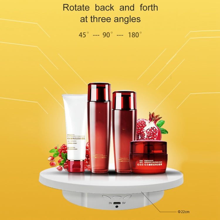 二合一 充電款轉盤旋轉首飾直播拍攝展示台