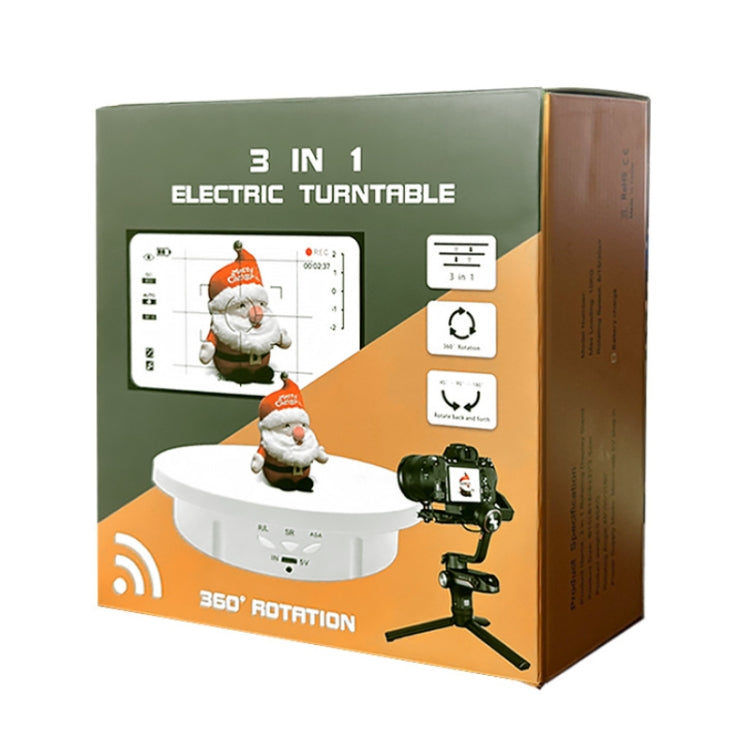 二合一 充電款轉盤旋轉首飾直播拍攝展示台