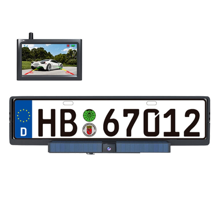 太陽能供電后視系統倒車無線傳輸車載攝像頭显示器