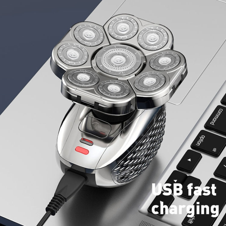 9刀頭多功能USB剃鬚刀 全身水洗刮鬍刀 男士理髮器