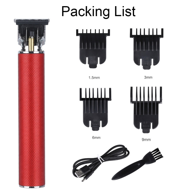 鏤空T型陶瓷刀頭USB充電式雕刻電動理髮器