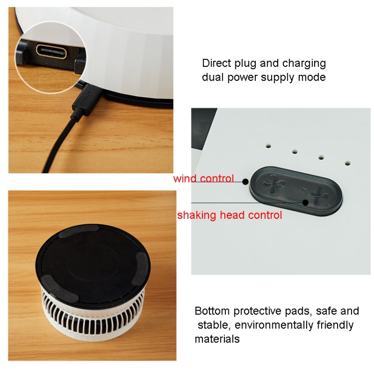 8寸便攜摺疊伸縮風扇可搖頭帶定時&遠程遙控