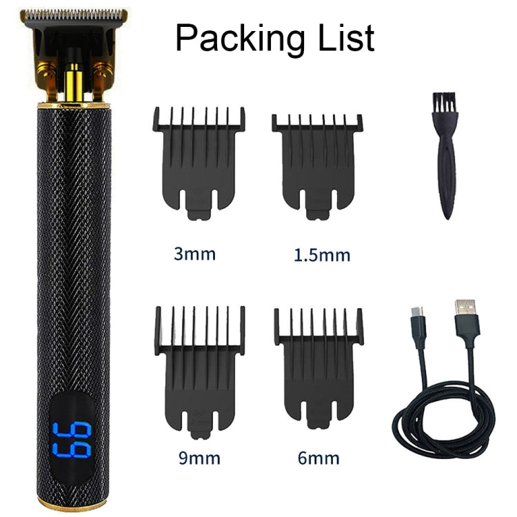 USB充電數顯雕刻陶瓷刀電動理髮器