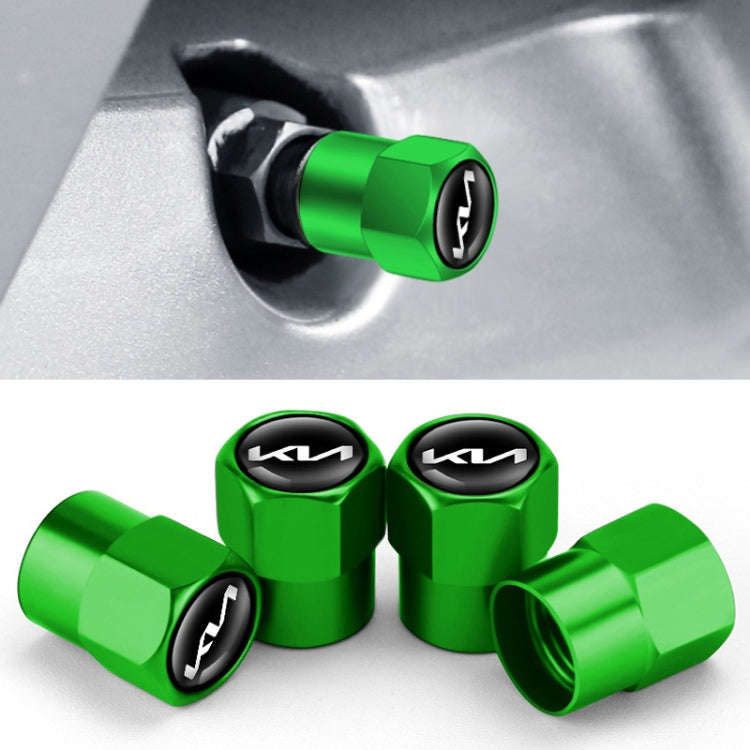 3套賣 適用於起亞KN 汽車輪胎氣門芯裝飾金屬帽