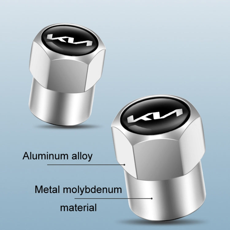 3套賣 適用於起亞KN 汽車輪胎氣門芯裝飾金屬帽