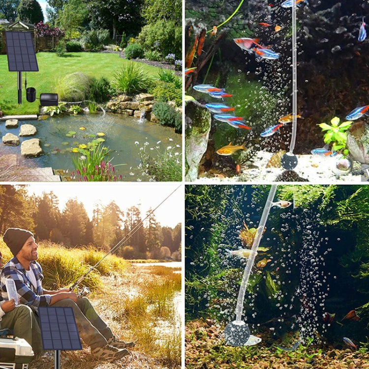 5V/2.5W太陽能直驅增氧泵免電池太陽能驅動打氧泵直流魚池增氧機