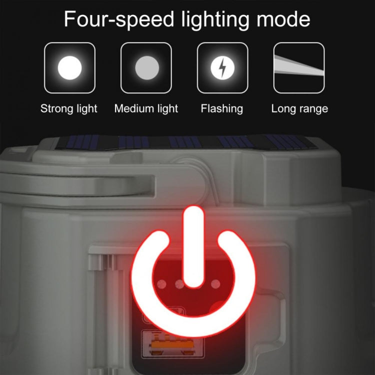 C51 多功能太陽能露營燈可變焦防水帳篷燈