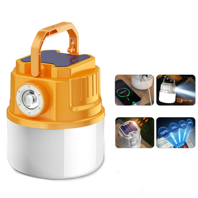 C52 多功能太陽能露營燈可變焦防水帳篷燈帶USB輸出