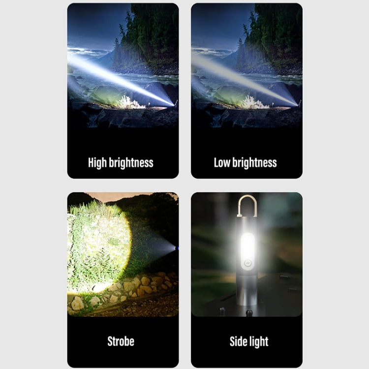 XHP50  戶外多功能手電筒伸縮調焦露營燈罩工作側燈帶燈罩