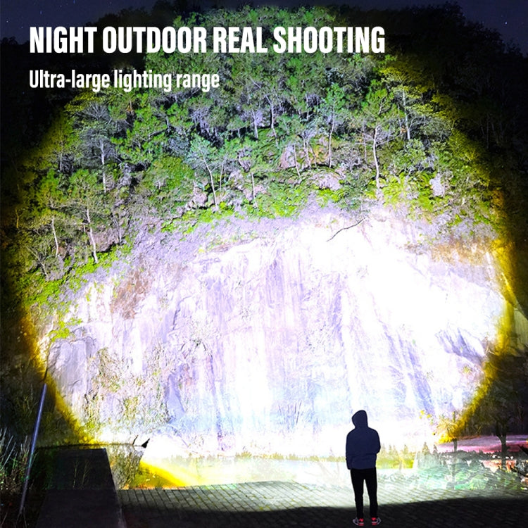 XHP50  戶外多功能手電筒伸縮調焦露營燈罩工作側燈帶燈罩