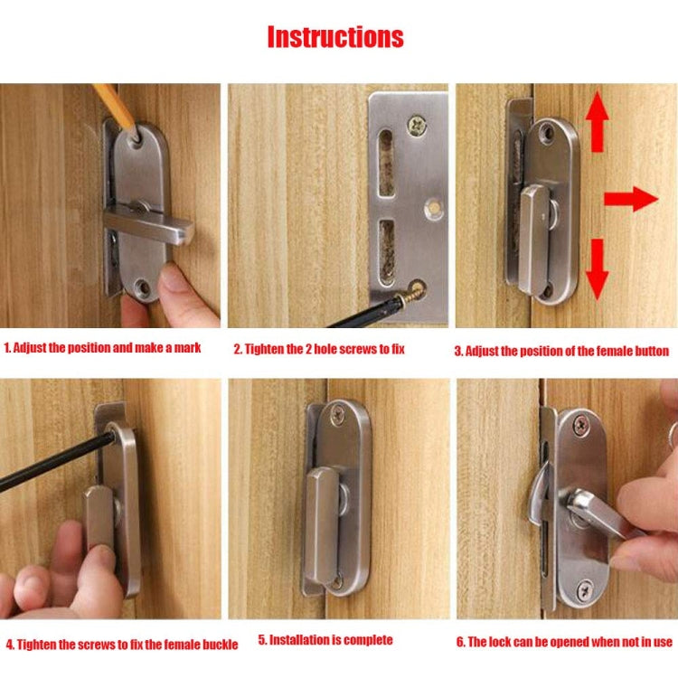 90度直角移門鈎鎖