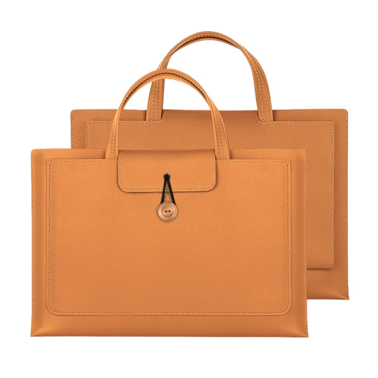 鬆緊紐扣筆記本電腦防水PU手提包