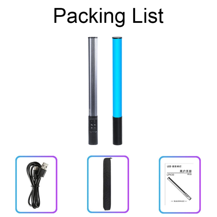 RGB 39顆燈珠攝影補光燈 LED手持直播棒燈