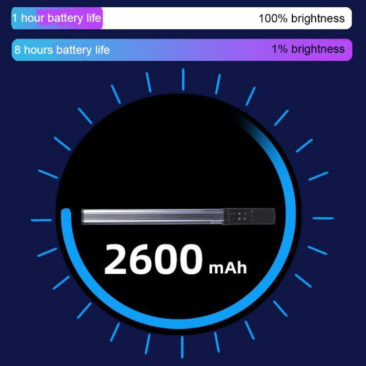 RGB 39顆燈珠攝影補光燈 LED手持直播棒燈