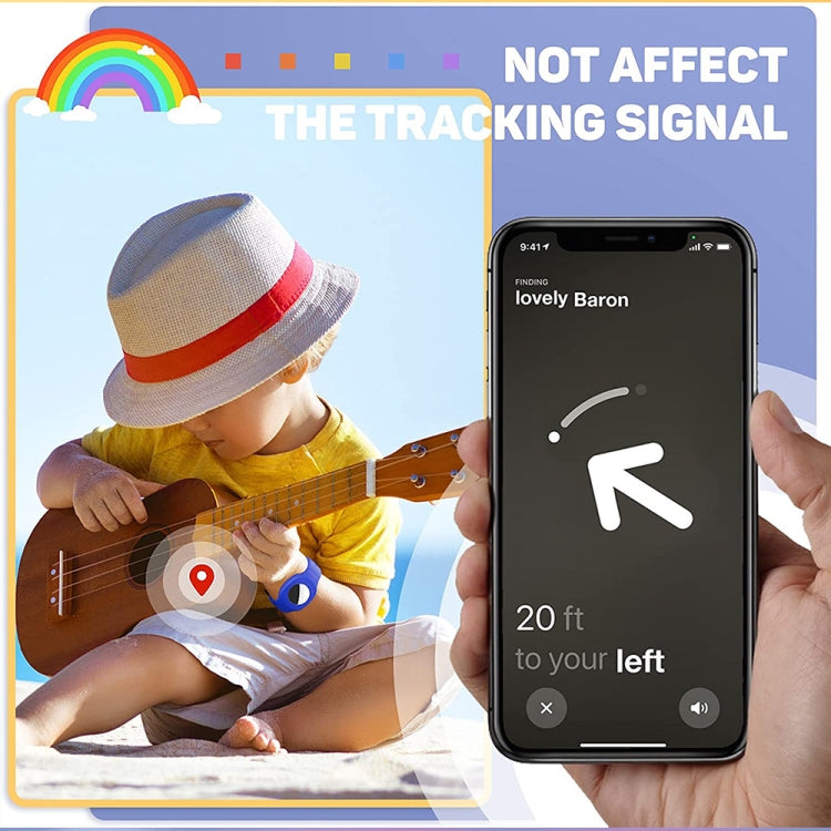 適用於Airtag 硅膠兒童手錶帶保護殼