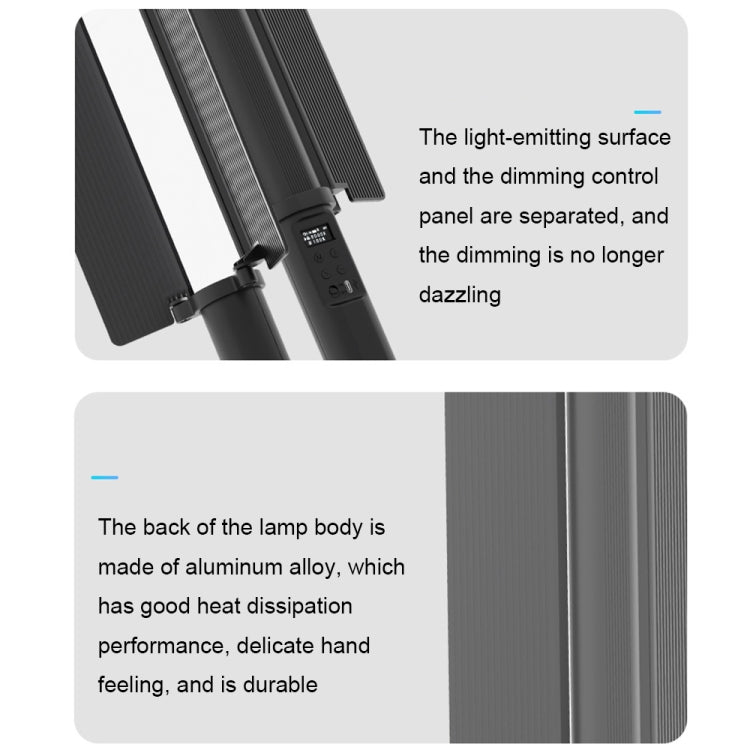 24W 72顆燈珠LED手持全彩RGB棒燈攝影燈 帶遮光恭弘=叶 恭弘