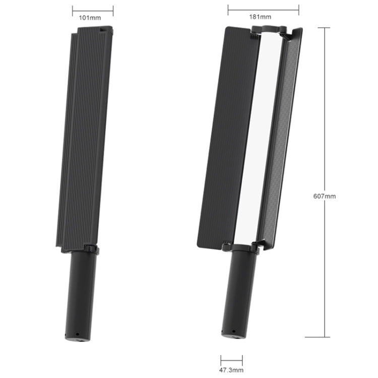 24W 72顆燈珠LED手持全彩RGB棒燈攝影燈 帶遮光恭弘=叶 恭弘