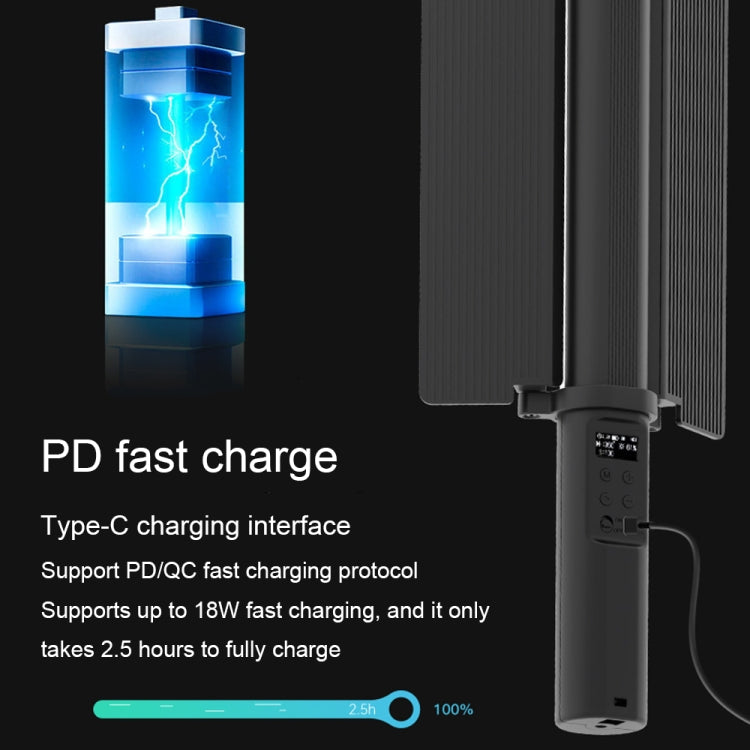 24W 72顆燈珠LED手持全彩RGB棒燈攝影燈 帶遮光恭弘=叶 恭弘