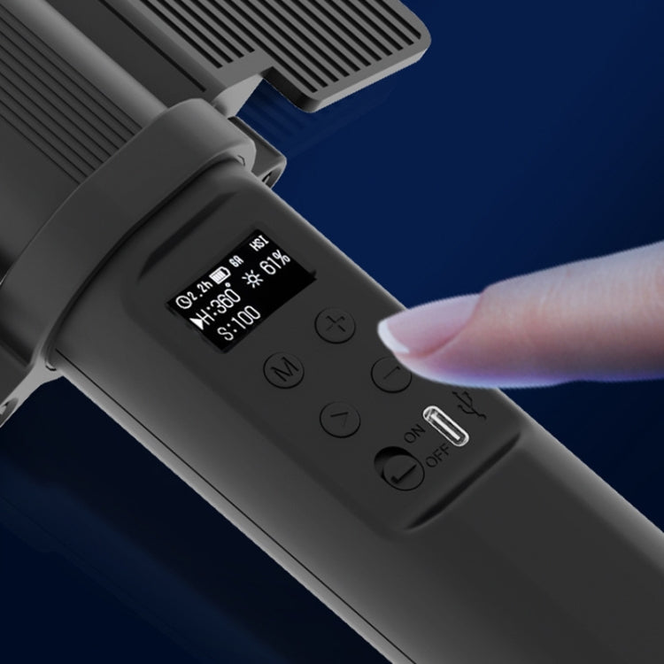 24W 72顆燈珠LED手持全彩RGB棒燈攝影燈 帶遮光恭弘=叶 恭弘