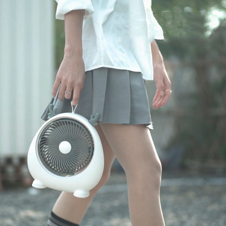 宿舍便攜動物耳桌面台式電風扇