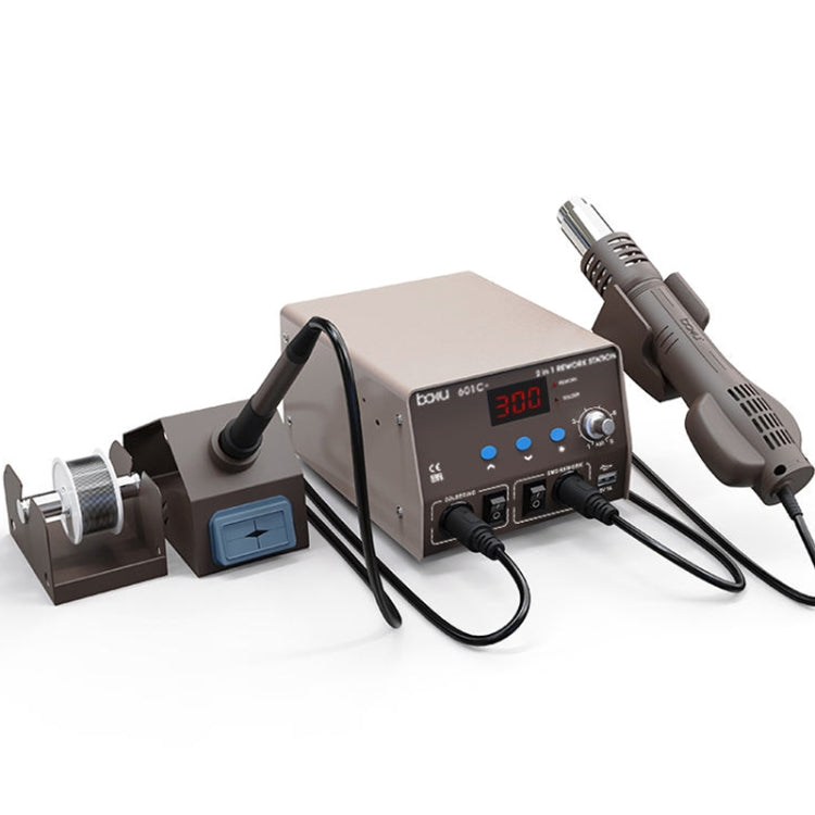 巴酷 BA-601C+ 數顯2合1電烙鐵熱風器手機維修拆焊可調溫