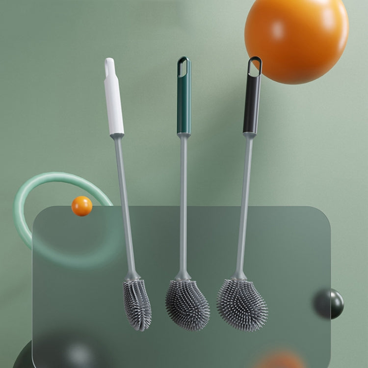 長柄家用衛生間軟膠馬桶清潔刷
