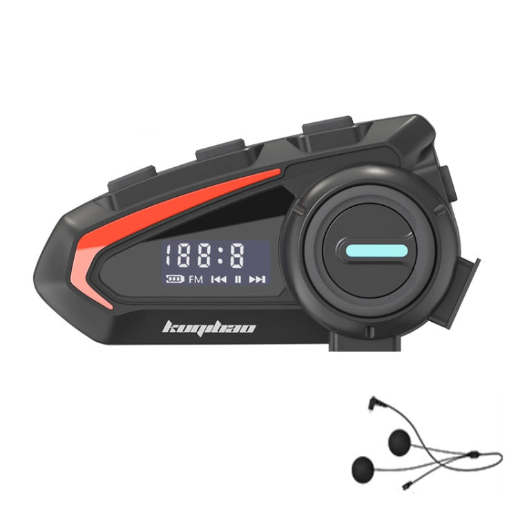 酷騎寶 摩托車頭盔防水藍牙耳機 帶屏幕