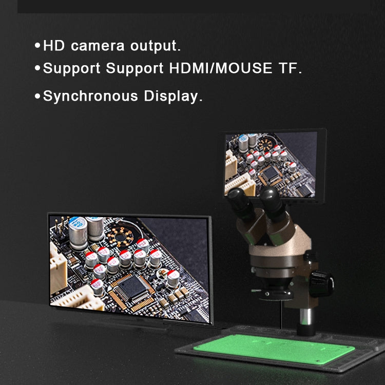 巴酷BA-011雙目电子顯微鏡珠寶鑒定手機維修帶PCB貼片修復台