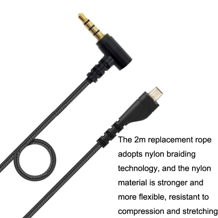 適用於賽睿寒冰3 5 7 PRO 尼龍編織遊戲耳機線