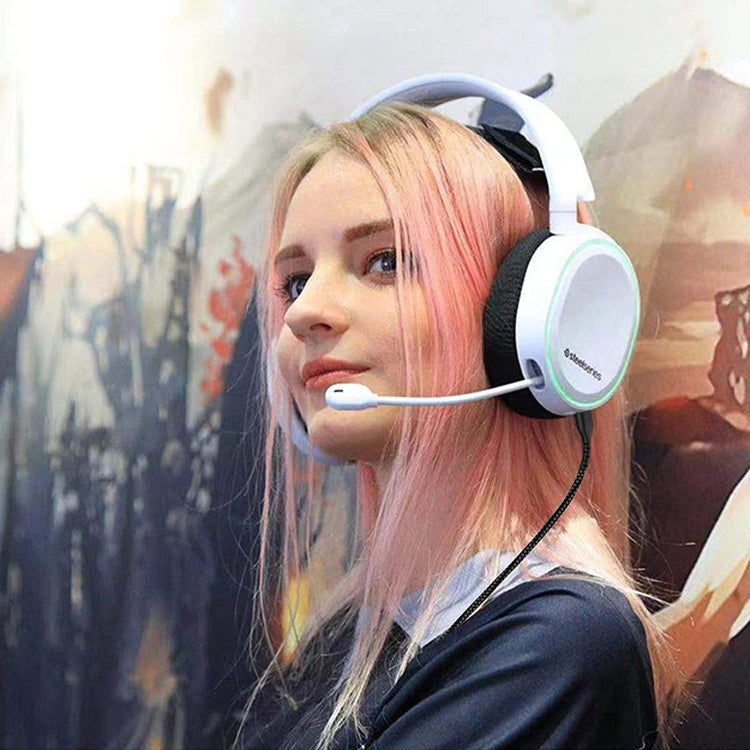 適用於賽睿寒冰3 5 7 PRO 尼龍編織遊戲耳機線