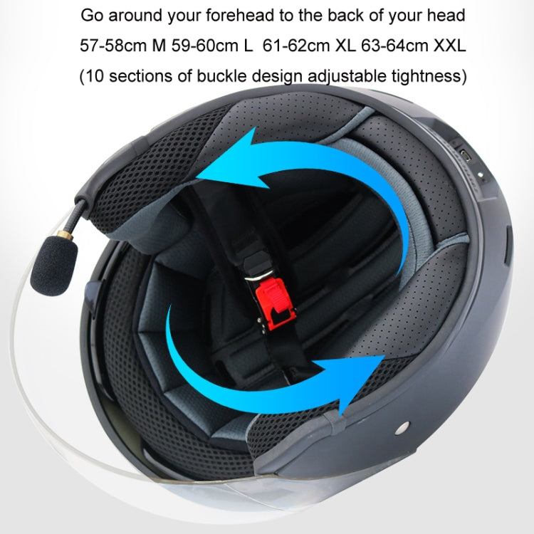 酷騎寶 摩托車智能藍牙防晒雙鏡片安全頭盔