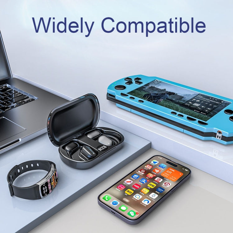 空氣傳導掛耳式LED數顯無線ENC降噪運動藍牙耳機