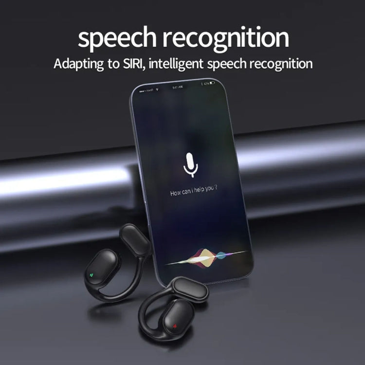 空氣傳導掛耳式LED數顯無線ENC降噪運動藍牙耳機