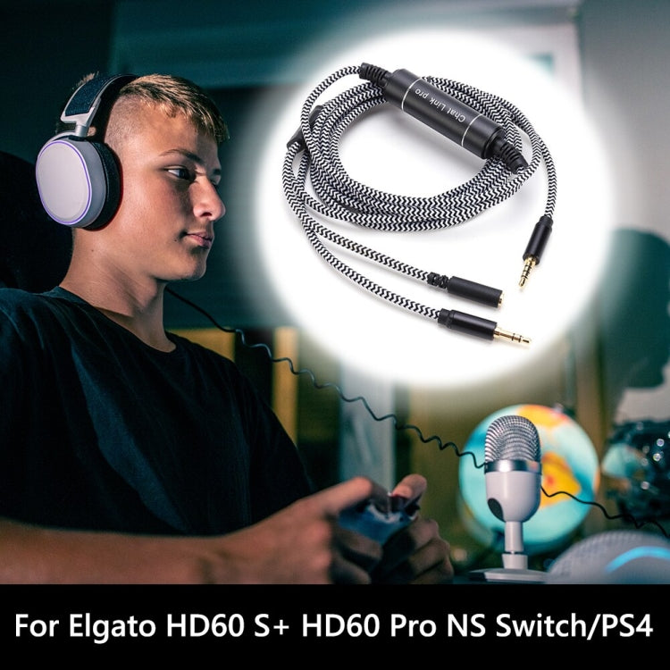 適用於HD60 S+ Chat Link Pro 手游投屏線語音派對直播錄製音頻線