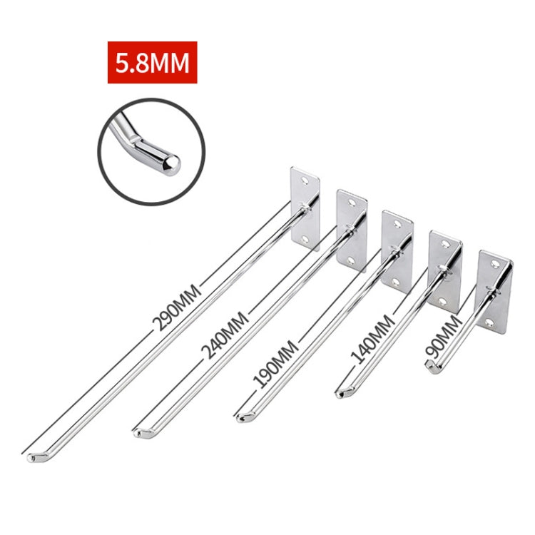 2pcs 6mm粗釘牆展示飾品掛鈎單線鈎